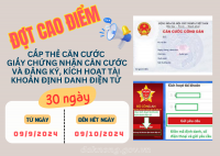 Đắk Nông mở Đợt cao điểm cấp Căn cước và đăng ký, kích hoạt tài khoản Định danh điện tử cho công dân